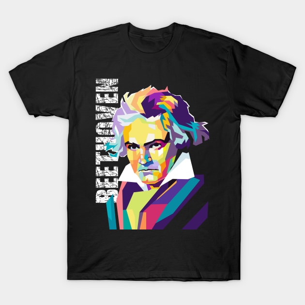 Beethoven wpap popart T-Shirt by Martincreative